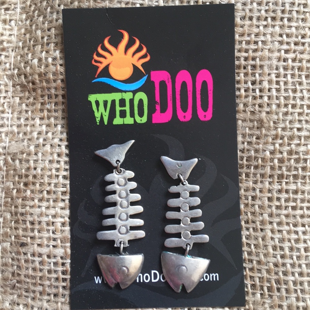 Handmade silver fish- small